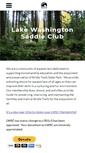 Mobile Screenshot of lakewashingtonsaddleclub.org